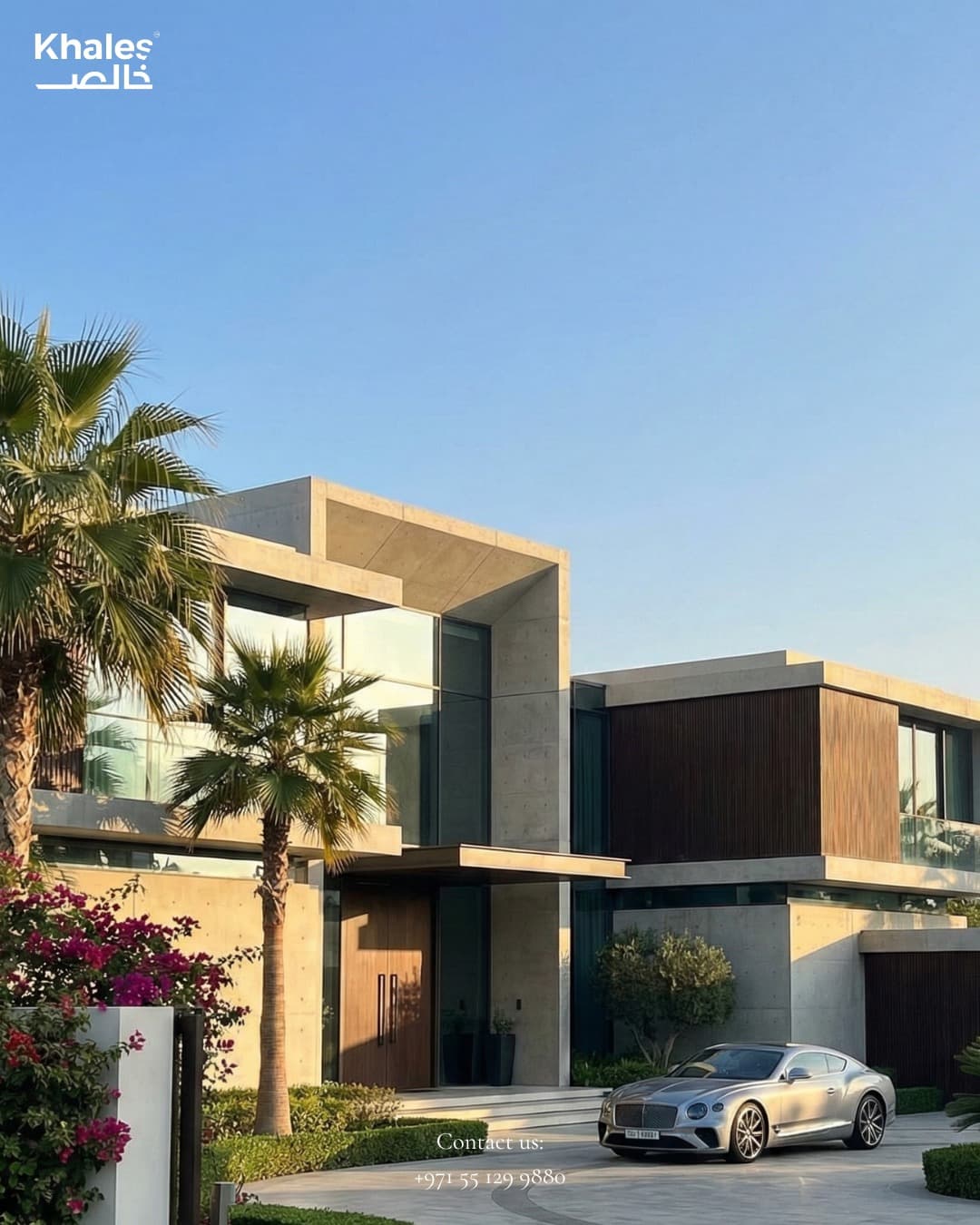 Modern Minimalist Villa with Geometric Facade